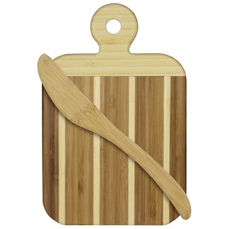 Totally Bamboo Totally Bamboo 9 in. L X 6 in. W X 0.5 in. Bamboo Striped Cutting Board Set 20-6751
